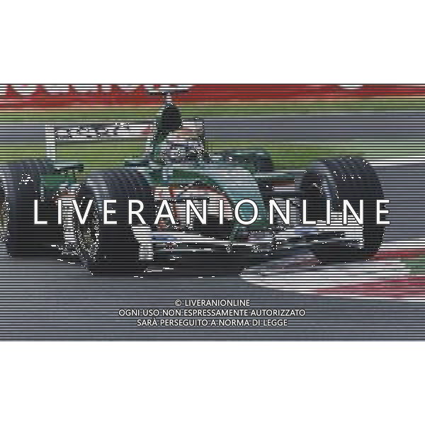 RETROSPETTIVA EDDIE IRVINE PILOTA F1 NELLA FOTO EDDIE IRVINE NEL 2002 SULLA JAGUAR R3 AG ALDO LIVERANI SAS  