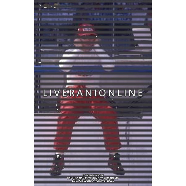 RETROSPETTIVA EDDIE IRVINE PILOTA F1 NELLA FOTO EDDIE IRVINE NEL 1997 CON LA FERRARI F 310 B AG ALDO LIVERANI SAS 