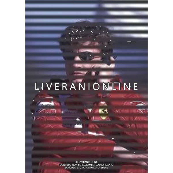 RETROSPETTIVA EDDIE IRVINE PILOTA F1 NELLA FOTO EDDIE IRVINE NEL 1997 CON LA FERRARI F 310 B AG ALDO LIVERANI SAS 