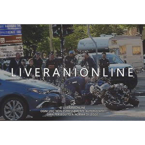 IMOLA 15 04 2019 INCIDENTE STRADALE INCROCIO TRA VIALE ZAPPI E VIA QUAINI AUTO MOTO MOTOCICLISTA PORTATO IN OSPEDALE IN CODICE ROSSO 118 AUTOMEDICA CARABINIERI MANCANZA DI PRECEDENZA DELL\'AUTO © SANNA / AGENZIA ALDO LIVERANI SAS