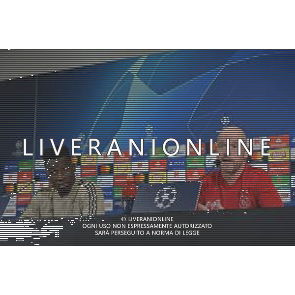 15.04.2019-Torino Conferenza Stampa Ajax Champions League Allianz Stadium ©Falzone/Agenzia Aldo Liverani NELLA FOTO : Andre\' Onana-Erik ten Hag