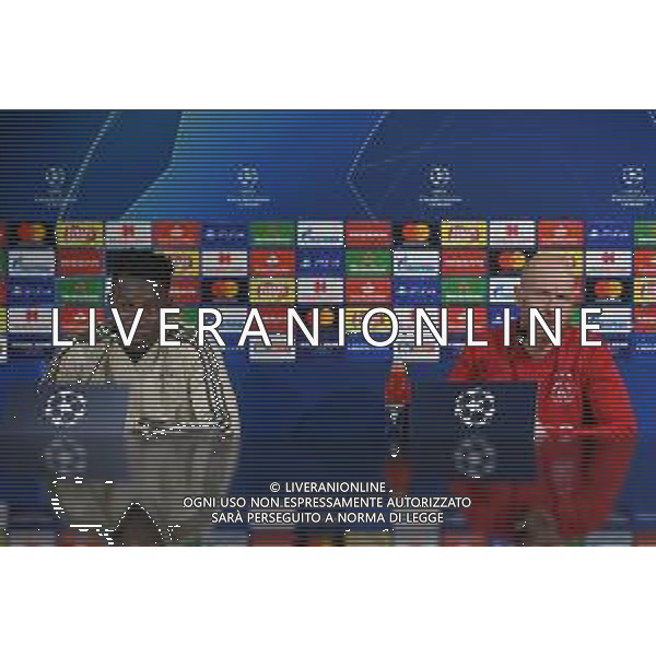 15.04.2019-Torino Conferenza Stampa Ajax Champions League Allianz Stadium ©Falzone/Agenzia Aldo Liverani NELLA FOTO : Andre\' Onana-Erik ten Hag