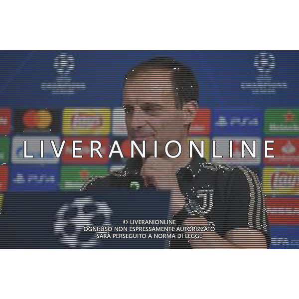 15.04.2019-Torino Conferenza Stampa Juventus Champions League Allianz Stadium ©Falzone/Agenzia Aldo Liverani NELLA FOTO : Massimiliano Allegri