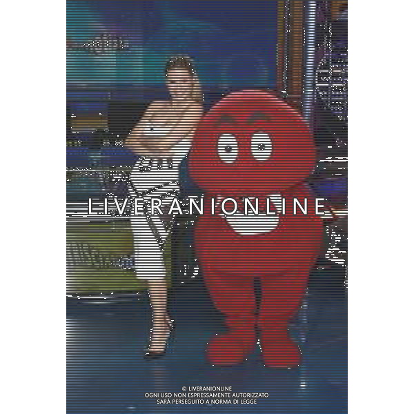Cologno Monzese ( MI ) 15/04/2019 Mediaset - Photocall Striscia la Notizia Nella foto: Michelle Hunziker e il Gabibbo PH Lauro Montagnini