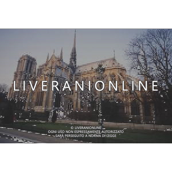 La cattedrale di Nostra Signora di Parigi, Notre-Dame de Paris in Francia nel 1985. © ARCHIVIO / AGENZIA ALDO LIVERANI SAS