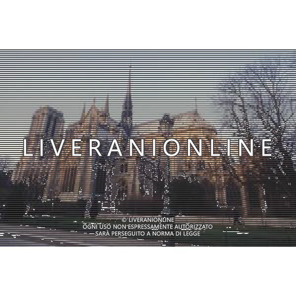 La cattedrale di Nostra Signora di Parigi, Notre-Dame de Paris in Francia nel 1985. © ARCHIVIO / AGENZIA ALDO LIVERANI SAS
