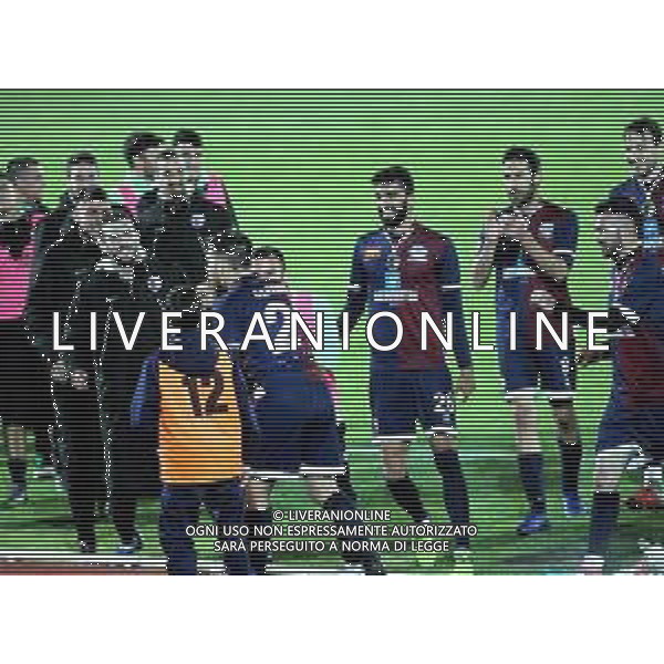 IMOLA 16 04 2019 IMOLESE CALCIO-FERAPISALO\' 3-1 SERIE C NELLA FOTO SQUADRA IMOLESE DOPO GOL DI CARRARO FEDERICO IMOLESE © SANNA / AGENZIA ALDO LIVERANI SAS
