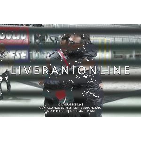 IMOLA 16 04 2019 IMOLESE CALCIO-FERAPISALO\' 3-1 SERIE C NELLA FOTO ALLENATORE ALESSIO DIONISI E MARCO MONTANARI DIRETTORE GENERALE IMOLESE CALCIO © SANNA / AGENZIA ALDO LIVERANI SAS