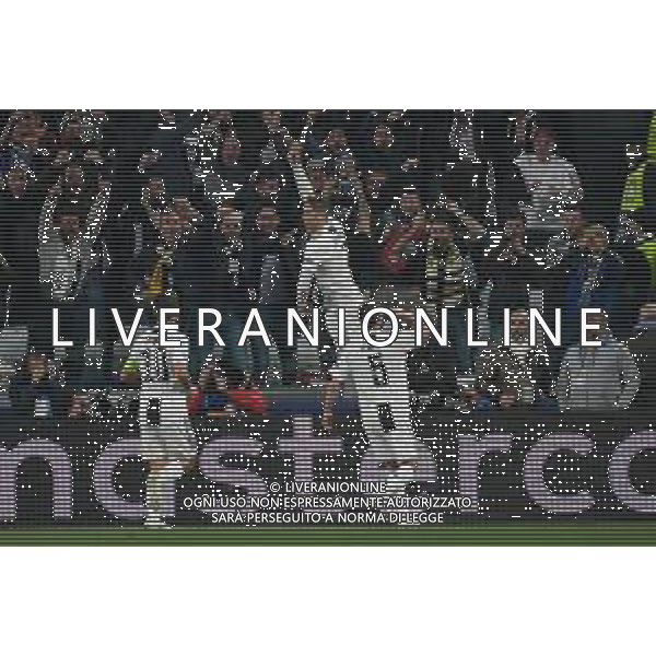 Torino 16.04.2019 Allianz Stadium 4 di finale Champions League Juventus vs Ajax ©Falzone/Agenzia Aldo Liverani NELLA FOTO : Esultanza dopo il gol di Cristiano Ronaldo © AGENZIA ALDO LIVERANI SAS