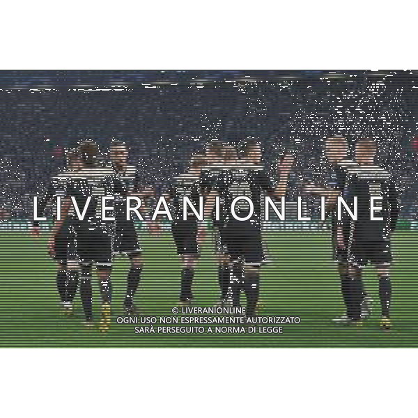 Torino 16.04.2019 Allianz Stadium 4 di finale Champions League Juventus vs Ajax ©Falzone/Agenzia Aldo Liverani NELLA FOTO : Esultanza dopo il gol di Donny van de Beek © AGENZIA ALDO LIVERANI SAS - JUVENTUS vs AJAX ritorno quarti di finale Champions League 16.04.2019