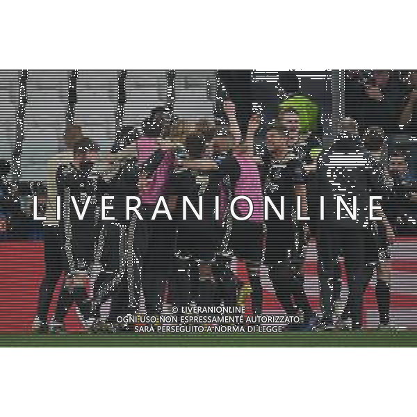 Torino 16.04.2019 Allianz Stadium 4 di finale Champions League Juventus vs Ajax ©Falzone/Agenzia Aldo Liverani NELLA FOTO : Esultanze finali Ajax