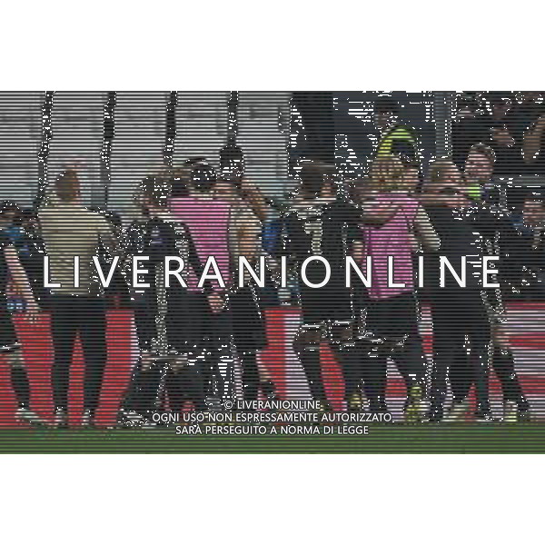Torino 16.04.2019 Allianz Stadium 4 di finale Champions League Juventus vs Ajax ©Falzone/Agenzia Aldo Liverani NELLA FOTO : Esultanze finali Ajax