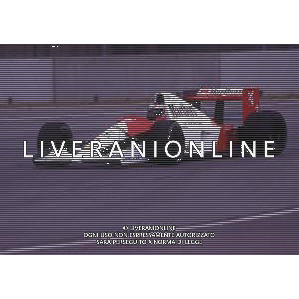RETROSPETTIVA GERHARD BERGER PILOTA F1 NELLA FOTO GERHARD BERGER CON LA MC LAREN 1991 AG ALDO LIVERANI SAS