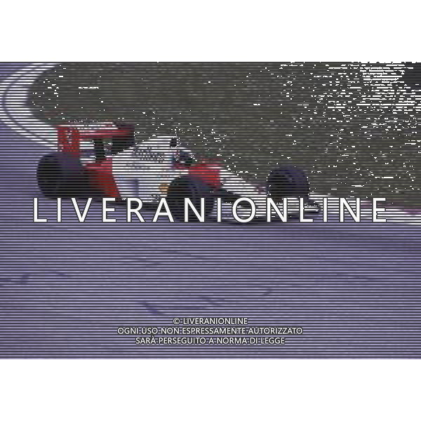RETROSPETTIVA GERHARD BERGER PILOTA F1 NELLA FOTO GERHARD BERGER CON LA MC LAREN 1991 AG ALDO LIVERANI SAS