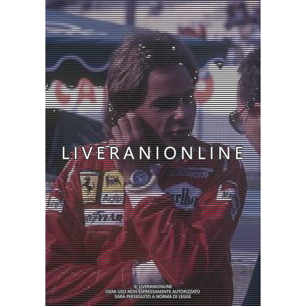 RETROSPETTIVA GERHARD BERGER PILOTA F1 NELLA FOTO GERHARD BERGER CON LA FERRARI 1988 AG ALDO LIVERANI SAS 
