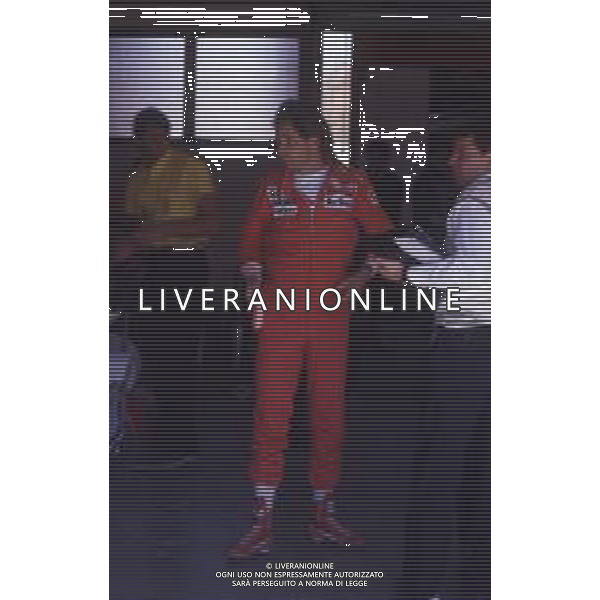 RETROSPETTIVA GERHARD BERGER PILOTA F1 NELLA FOTO GERHARD BERGER CON LA FERRARI 1988 AG ALDO LIVERANI SAS 