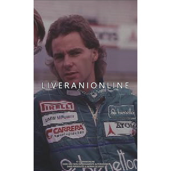 RETROSPETTIVA GERHARD BERGER PILOTA F1 NELLA FOTO GERHARD BERGER 1986 BENETTON AG ALDO LIVERANI SAS 