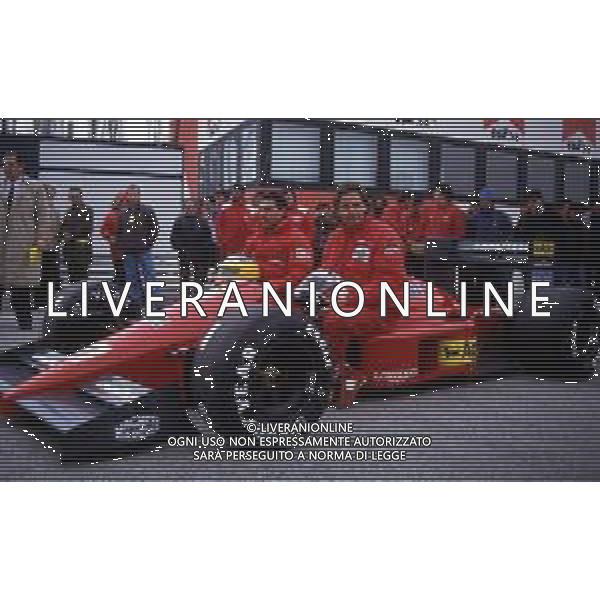 RETROSPETTIVA GERHARD BERGER PILOTA F1 NELLA FOTO GERHARD BERGER CON MICHELE ALBORETO LA FERRARI 1987 AG ALDO LIVERANI SAS 
