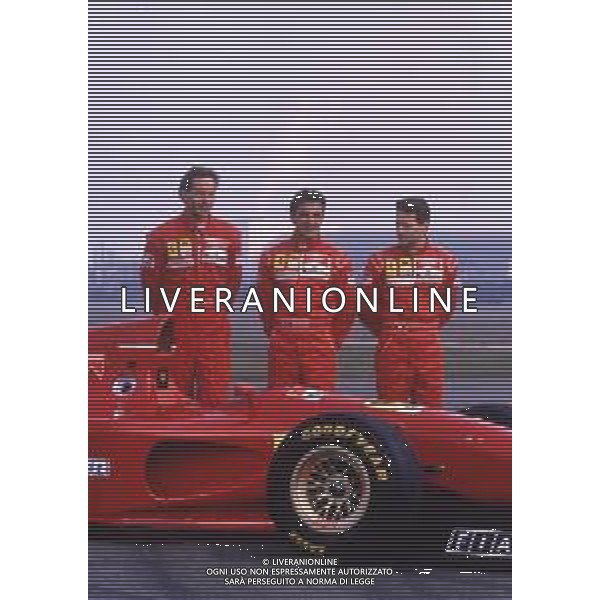 RETROSPETTIVA GERHARD BERGER PILOTA F1 NELLA FOTO GERHARD BERGER CON LA FERRARI 1987 AG ALDO LIVERANI SAS 