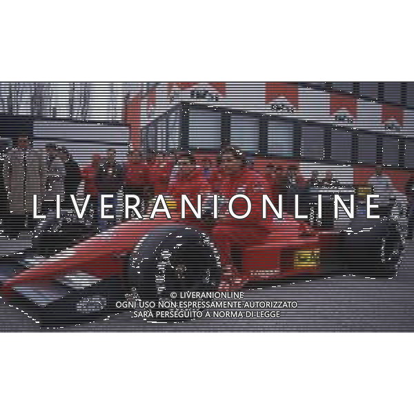 RETROSPETTIVA GERHARD BERGER PILOTA F1 NELLA FOTO GERHARD BERGER CON MICHELE ALBORETO LA FERRARI 1987 AG ALDO LIVERANI SAS 
