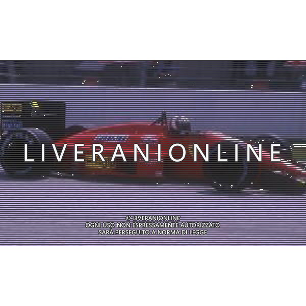 RETROSPETTIVA GERHARD BERGER PILOTA F1 NELLA FOTO GERHARD BERGER CON LA FERRARI 1987 AG ALDO LIVERANI SAS 