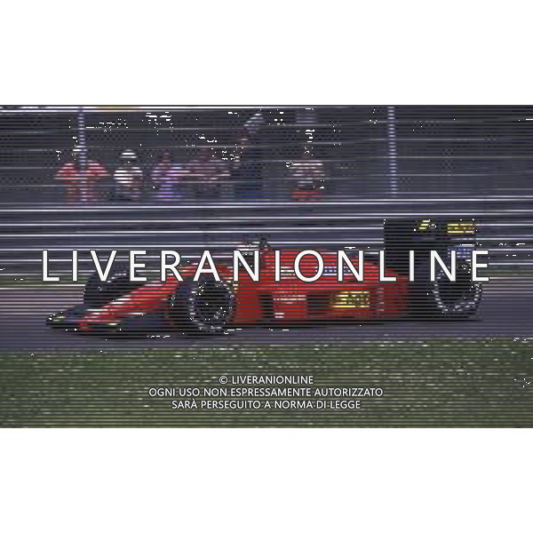 RETROSPETTIVA GERHARD BERGER PILOTA F1 NELLA FOTO GERHARD BERGER CON LA FERRARI 1987 AG ALDO LIVERANI SAS 