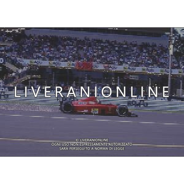 RETROSPETTIVA GERHARD BERGER PILOTA F1 NELLA FOTO GERHARD BERGER CON LA FERRARI 1989 AG ALDO LIVERANI SAS