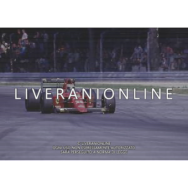 RETROSPETTIVA GERHARD BERGER PILOTA F1 NELLA FOTO GERHARD BERGER CON LA FERRARI 1989 AG ALDO LIVERANI SAS