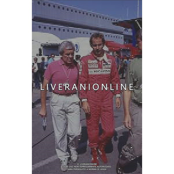 RETROSPETTIVA GERHARD BERGER PILOTA F1 NELLA FOTO GERHARD BERGER CON LA MC LAREN 1990 AG ALDO LIVERANI SAS 