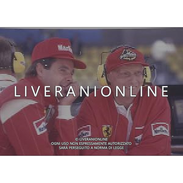 RETROSPETTIVA GERHARD BERGER PILOTA F1 NELLA FOTO GERHARD BERGER CON NIKI LAUDA FERRARI 1994 AG ALDO LIVERANI SAS 