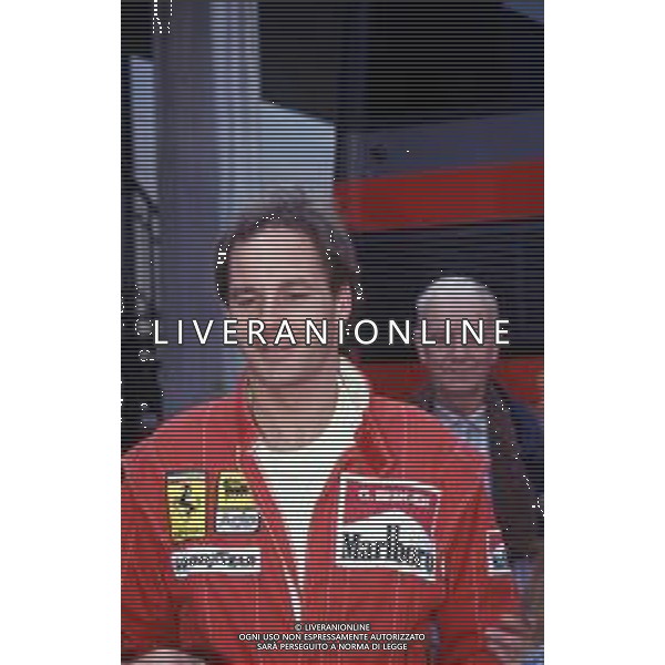 RETROSPETTIVA GERHARD BERGER PILOTA F1 NELLA FOTO GERHARD BERGER CON LA FERRARI 1994 AG ALDO LIVERANI SAS 