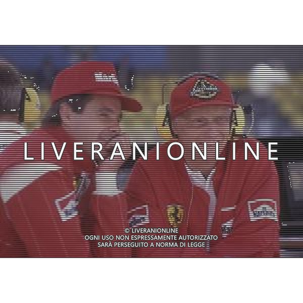 RETROSPETTIVA GERHARD BERGER PILOTA F1 NELLA FOTO GERHARD BERGER CON NIKI LAUDA FERRARI 1994 AG ALDO LIVERANI SAS 