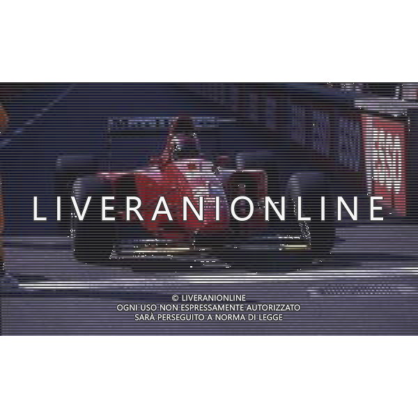 RETROSPETTIVA GERHARD BERGER PILOTA F1 NELLA FOTO GERHARD BERGER CON LA FERRARI 1994 AG ALDO LIVERANI SAS 