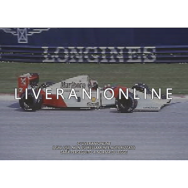RETROSPETTIVA GERHARD BERGER PILOTA F1 NELLA FOTO GERHARD BERGER CON LA MC LAREN 1992 AG ALDO LIVERANI SAS