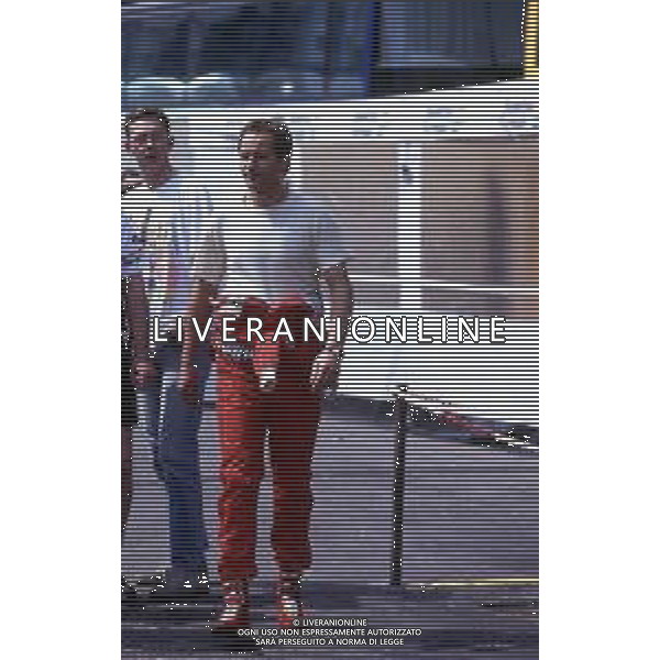 RETROSPETTIVA GERHARD BERGER PILOTA F1 NELLA FOTO GERHARD BERGER CON LA MC LAREN 1992 AG ALDO LIVERANI SAS