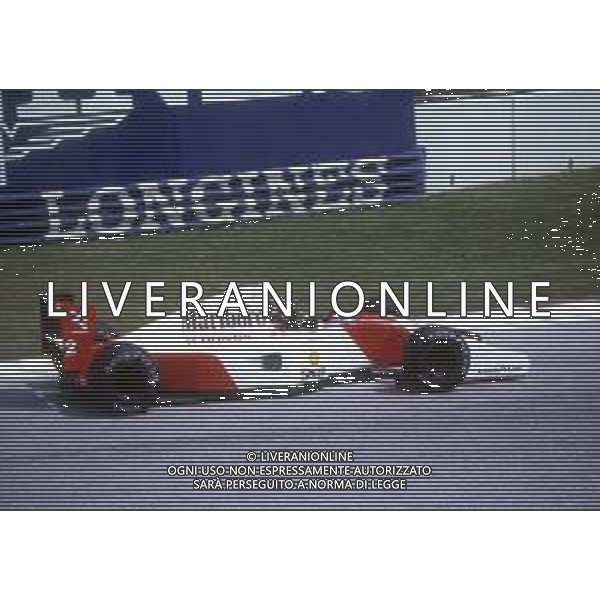 RETROSPETTIVA GERHARD BERGER PILOTA F1 NELLA FOTO GERHARD BERGER CON LA MC LAREN 1992 AG ALDO LIVERANI SAS
