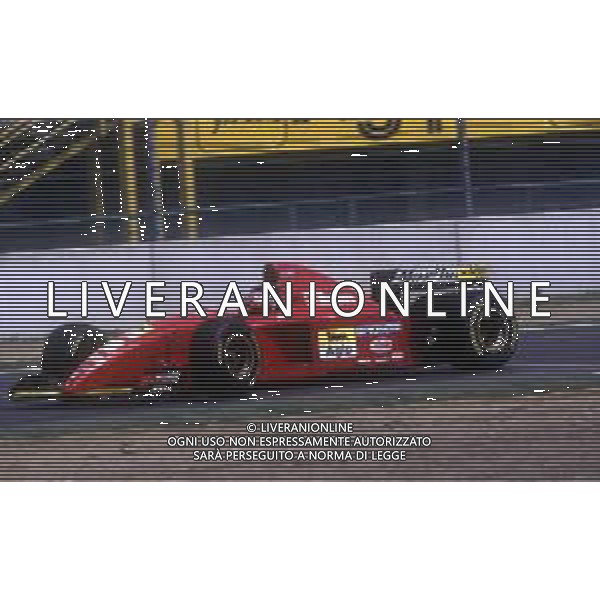 RETROSPETTIVA GERHARD BERGER PILOTA F1 NELLA FOTO GERHARD BERGER CON LA FERRARI 1995 AG ALDO LIVERANI SAS 