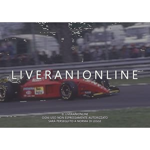 RETROSPETTIVA GERHARD BERGER PILOTA F1 NELLA FOTO GERHARD BERGER CON LA FERRARI 1995 AG ALDO LIVERANI SAS 