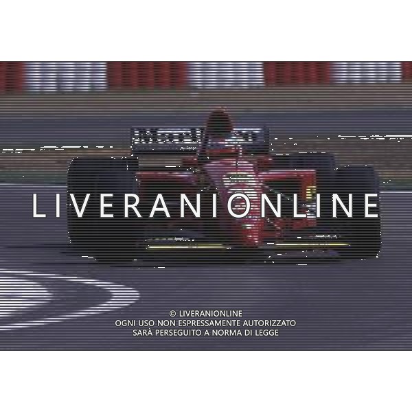 RETROSPETTIVA GERHARD BERGER PILOTA F1 NELLA FOTO GERHARD BERGER CON LA FERRARI 1995 AG ALDO LIVERANI SAS 