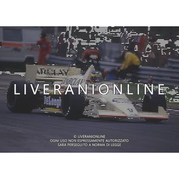 RETROSPETTIVA GERHARD BERGER PILOTA F1 NELLA FOTO GERHARD BERGER CON LA ARROWS 1985 AG ALDO LIVERANI SAS 