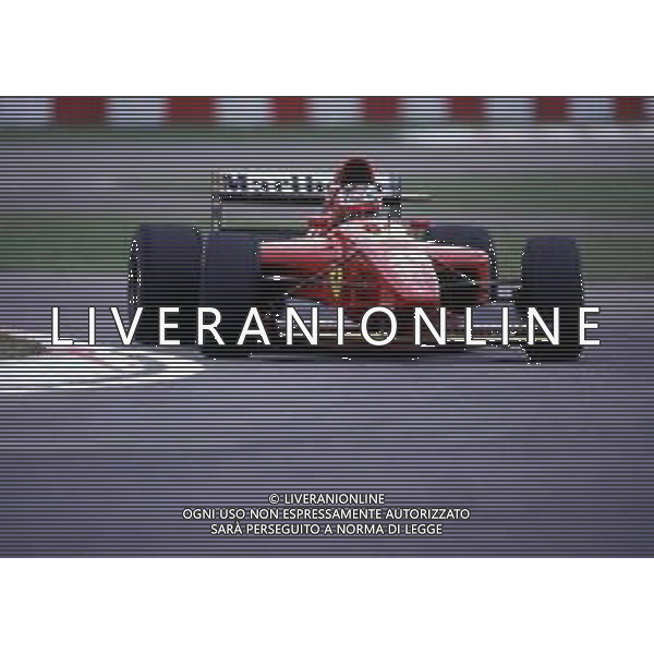 RETROSPETTIVA GERHARD BERGER PILOTA F1 NELLA FOTO GERHARD BERGER CON LA FERRARI 1994 AG ALDO LIVERANI SAS 