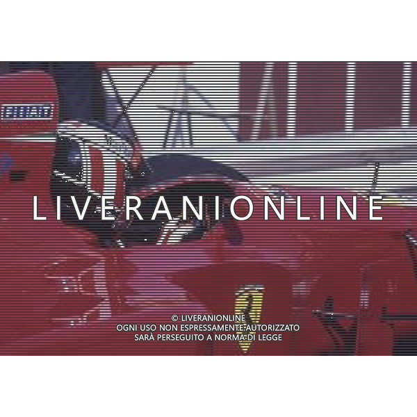 RETROSPETTIVA GERHARD BERGER PILOTA F1 NELLA FOTO GERHARD BERGER CON LA FERRARI 1994 AG ALDO LIVERANI SAS 