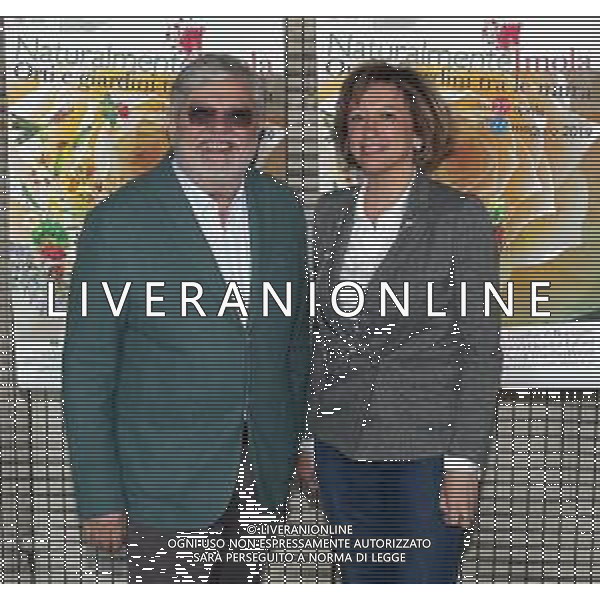 IMOLA 18 04 2019 CONFERENZA STAMPA NATURALMENTE IMOLA "ORTI E GIARDINI TRA LE MURA NELLA FOTO GIOVANNI BETTINI PRESIDENTE CLAI E SINDACA MANUELA SANGIORGI ©SANNA / AGENZIA ALDO LIVERANI SAS