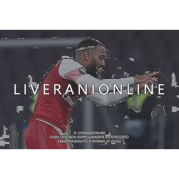 NAPOLI - ARSENAL RITORNO QUARTI DI FINALE EUROPA LEAGUE 18.04.2019 NELLA FOTO ESULTANZA DOPO IL GOL DI ALEXANDRE LACAZETTE ©MOSCA / AGENZIA ALDO LIVERANI SAS
