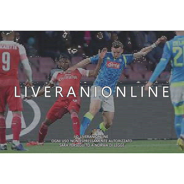 NAPOLI - ARSENAL RITORNO QUARTI DI FINALE EUROPA LEAGUE 18.04.2019 NELLA FOTO AINSLEY MAITLAND-NILES, FABIAN RUIZ ©MOSCA / AGENZIA ALDO LIVERANI SAS