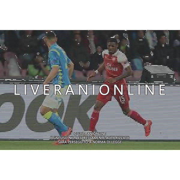 NAPOLI - ARSENAL RITORNO QUARTI DI FINALE EUROPA LEAGUE 18.04.2019 NELLA FOTO AINSLEY MAITLAND-NILES ©MOSCA / AGENZIA ALDO LIVERANI SAS