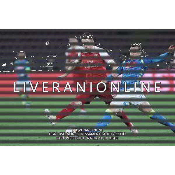 NAPOLI - ARSENAL RITORNO QUARTI DI FINALE EUROPA LEAGUE 18.04.2019 NELLA FOTO AARON RAMSEY, VLAD CHIRICHES ©MOSCA / AGENZIA ALDO LIVERANI SAS
