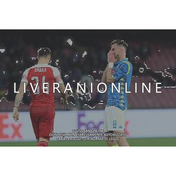 NAPOLI - ARSENAL RITORNO QUARTI DI FINALE EUROPA LEAGUE 18.04.2019 NELLA FOTO DELUSIONE DI FABIAN RUIZ ©MOSCA / AGENZIA ALDO LIVERANI SAS