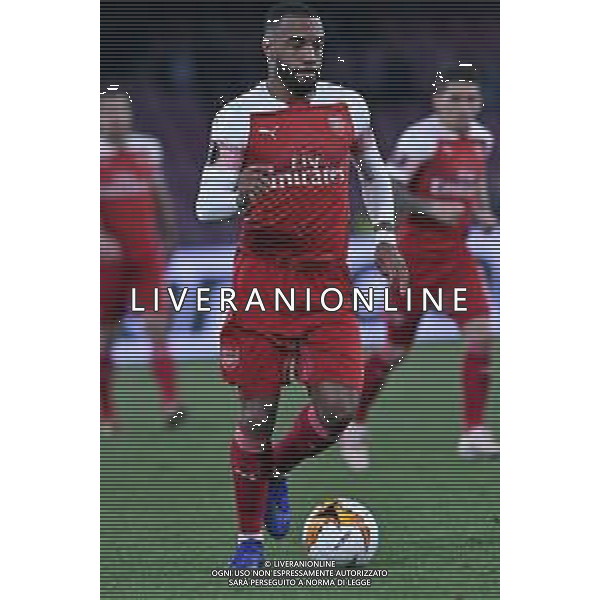 18-04-2019 NAPOLI -ARSENAL EUROPA LEAGUE NELLA FOTO: ALEXANDRE LACAZETTE FOTO MOSCA, AG.LIVERANI