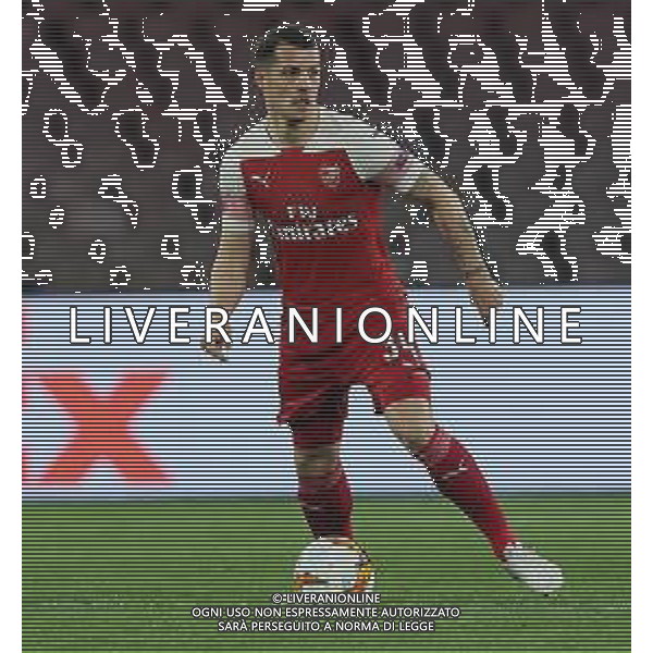 18-04-2019 NAPOLI -ARSENAL EUROPA LEAGUE NELLA FOTO: GRANIT XHAKA FOTO MOSCA, AG.LIVERANI